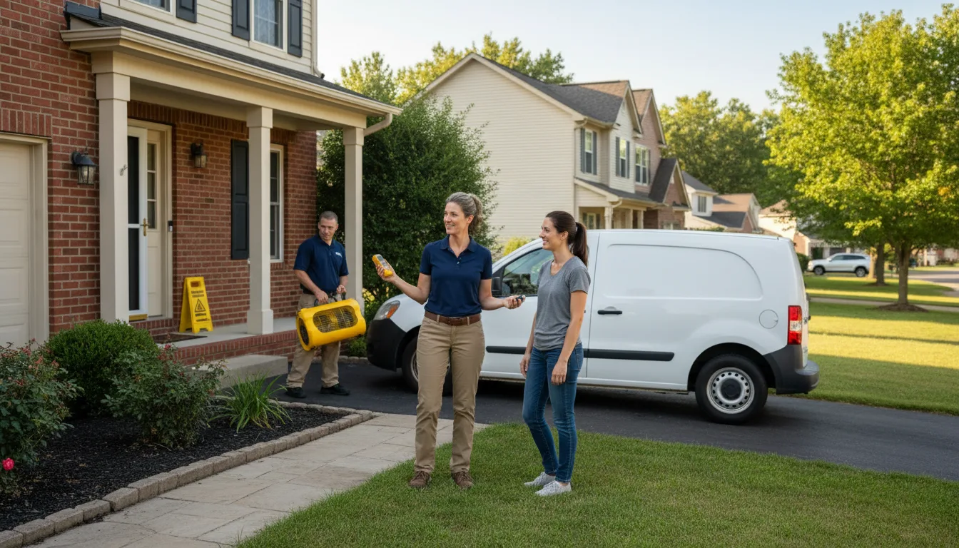 Residential water damage restoration in Badger, AK
